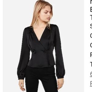 Express Satin black blouse